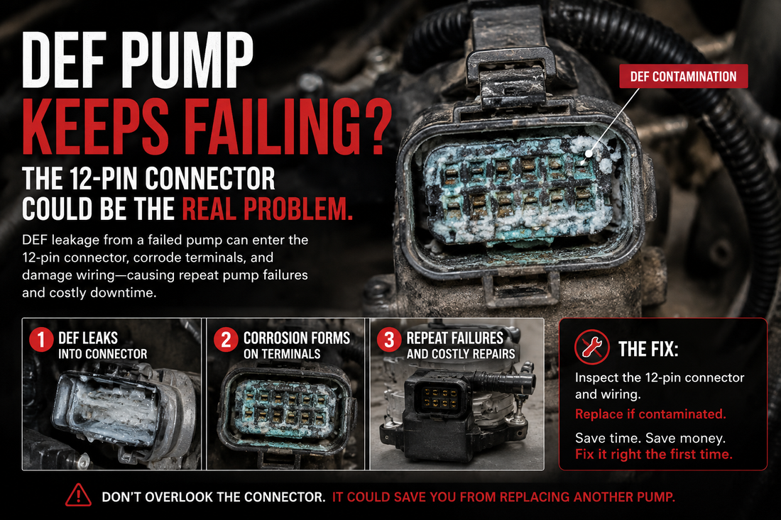 DEF Pump Keeps Failing? The 12-Pin Connector Could Be the Real Problem